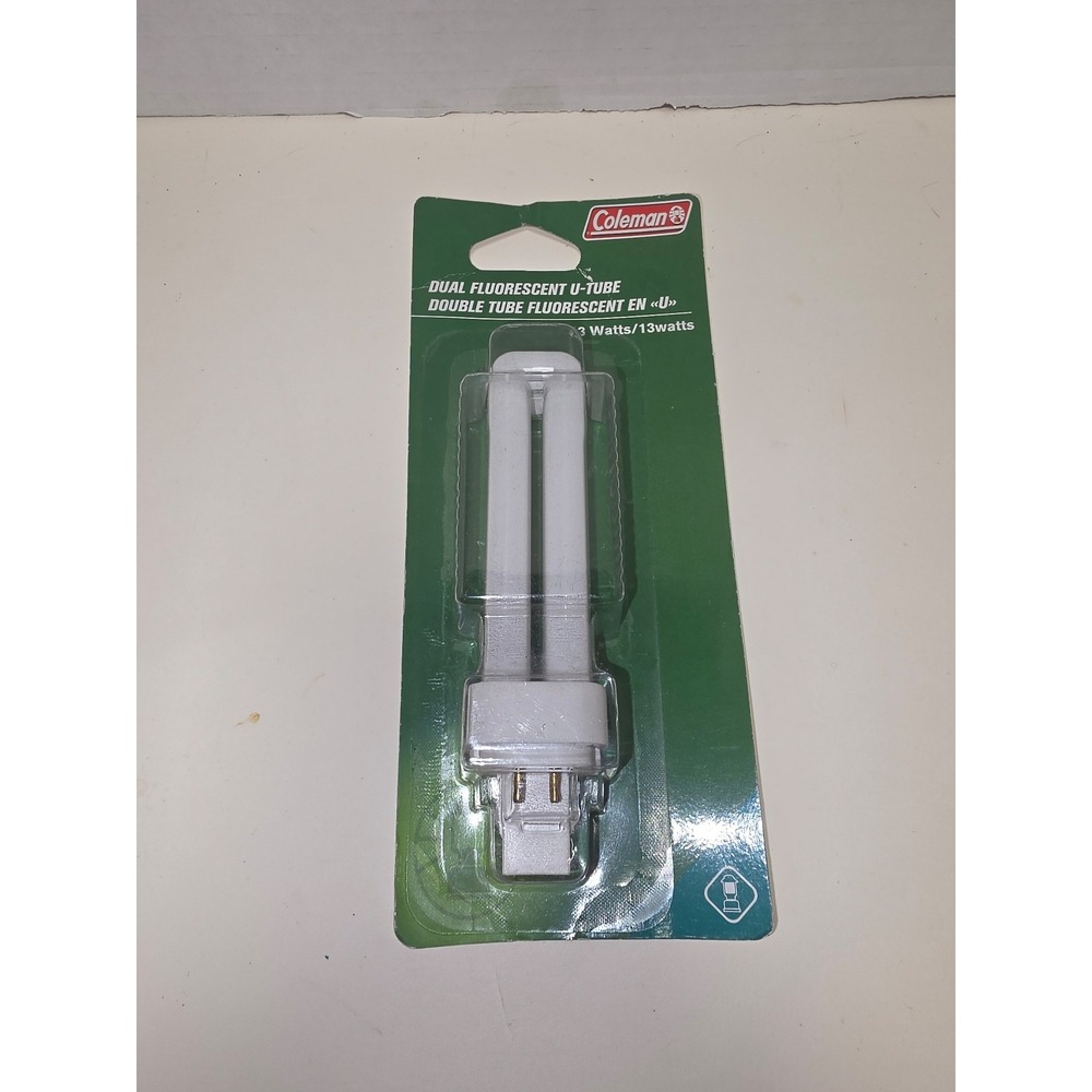 Coleman 13-watt dual fluorescent U-tube replacement bulb vintage Ray O Vac 4 Pin